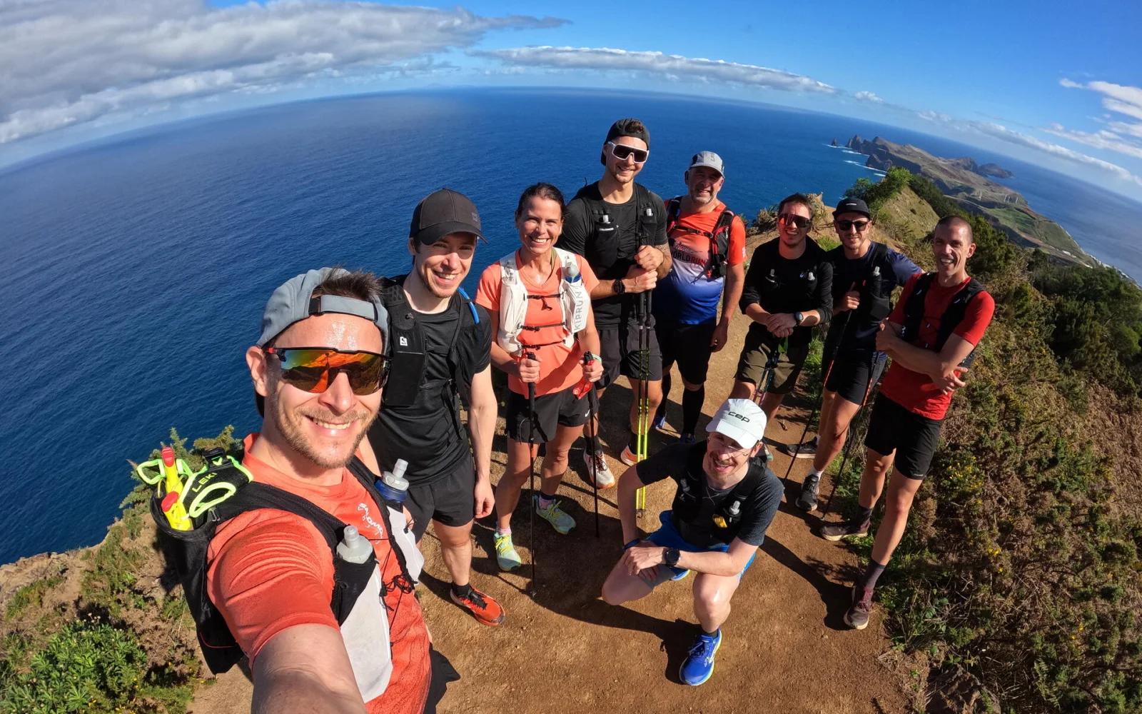 Unsere Trail Camp-Gruppe 2025 mit Läufern aus Österreich und Deutschland