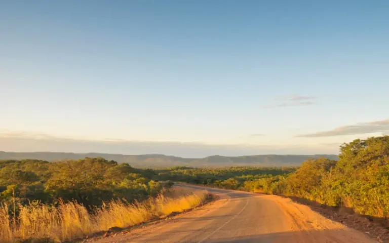 Fahrt nach Lusaka über die Great East Road
