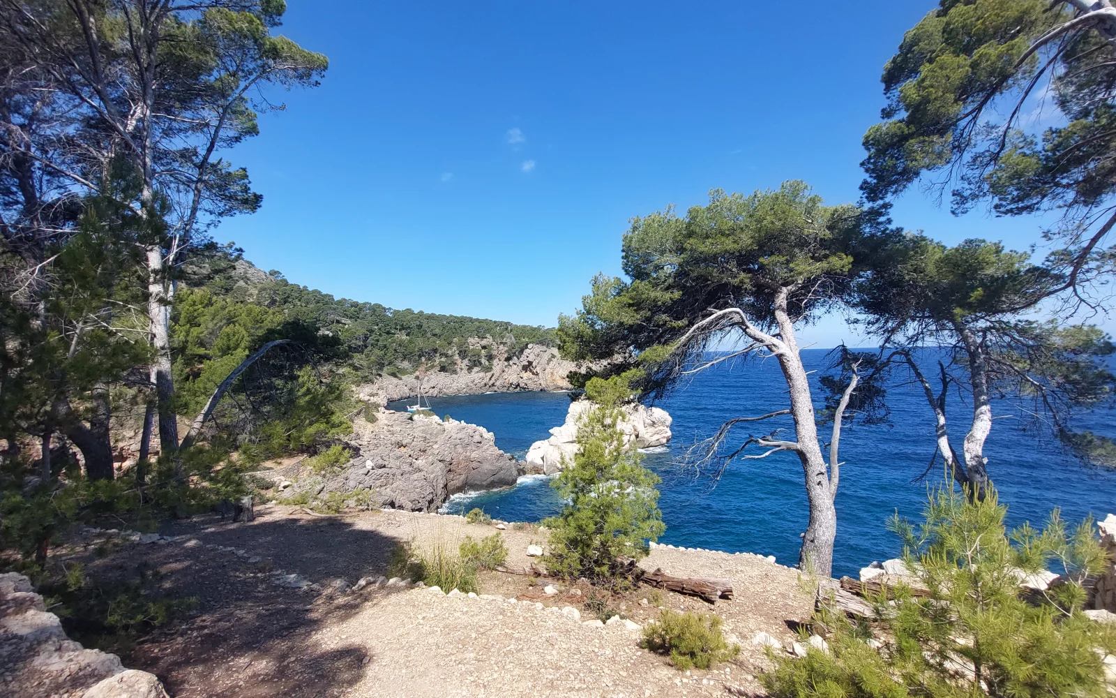 Wanderung von Deia bis zum Hafen von Soller entlang der wilden Westküste