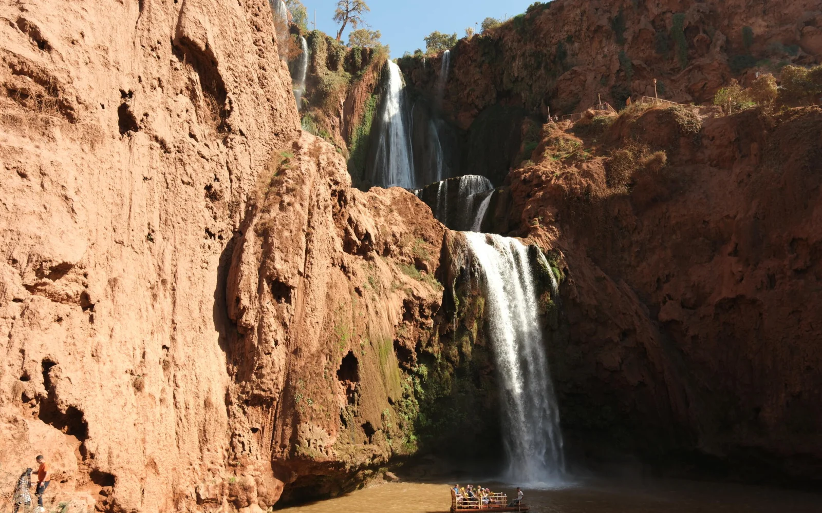 Blick auf den höchsten Wasserfall des Landes, Ouzoud