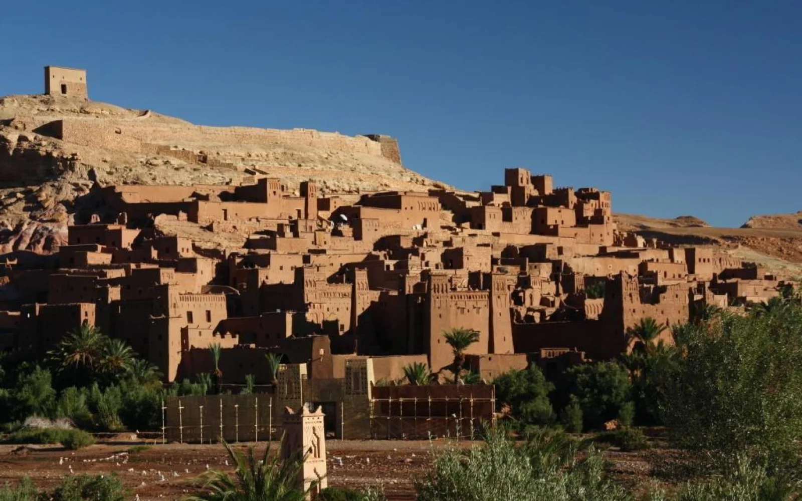 Beim imposanten Weltkulturerbe Aït Ben Haddou, wo Sie übernachten werden