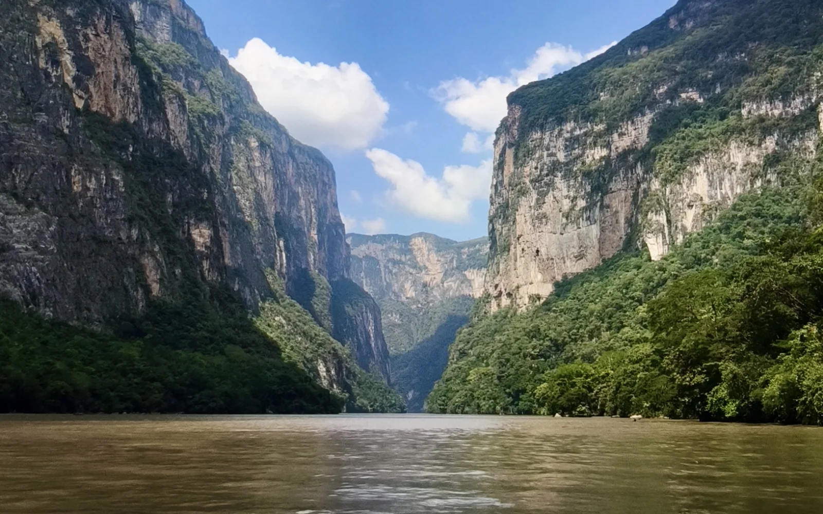 Bis zu 1.000 Meter hohe Steilwände umgeben Sie im Sumidero-Canyon