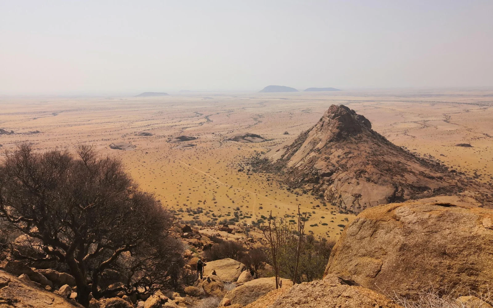 Die Spitzkoppe, bezeichnet man auch als das Matterhorn Namibias