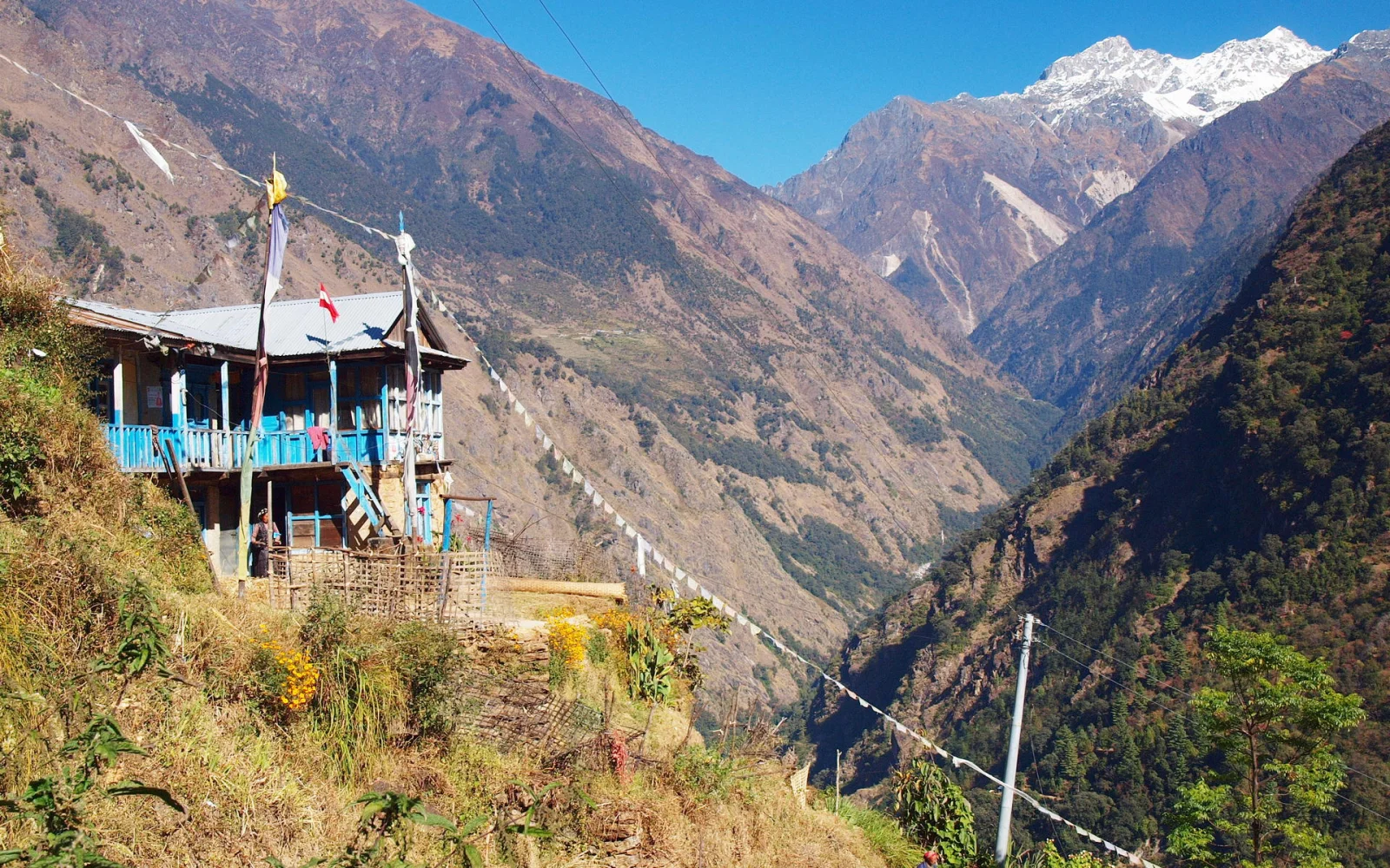 Der offene Blick ins Langtang-Tal lässt die Spannung steigen.
