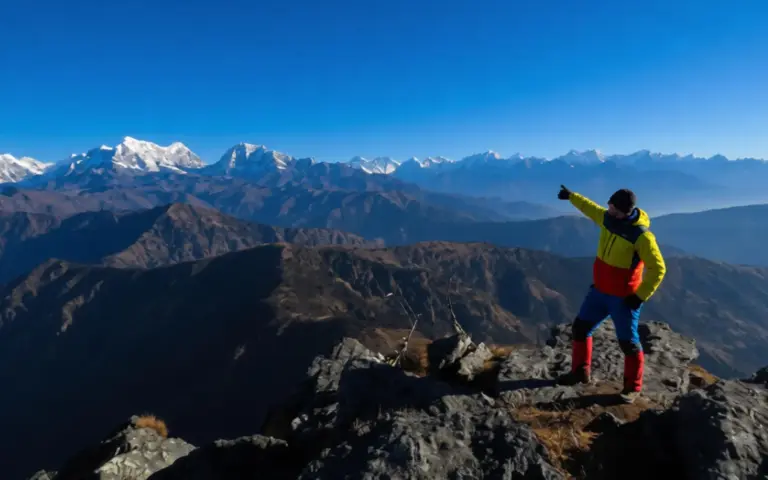 Pikey Peak: 360°-Panorama über die höchsten Gipfel inkl. Everest und Lhotse Pikey Peak: 360°-Panorama über die höchsten Gipfel inkl. Everest und Lhotse
