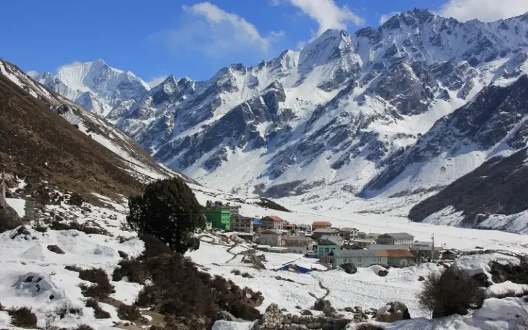 Trekking bis zum Ende des Tals nach Kyanjing Gompa (3.700 m)