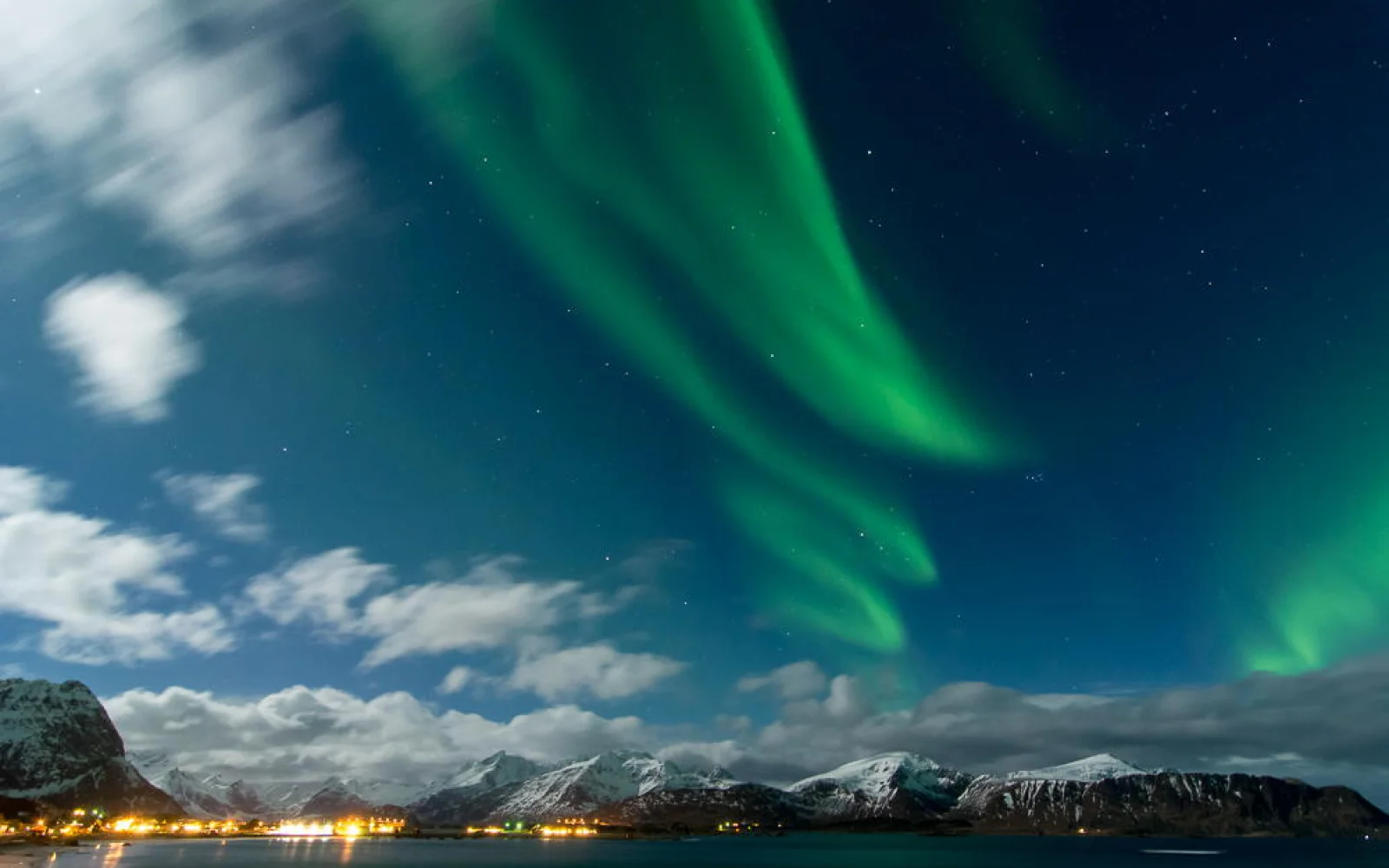 Polarlichter am Himmel