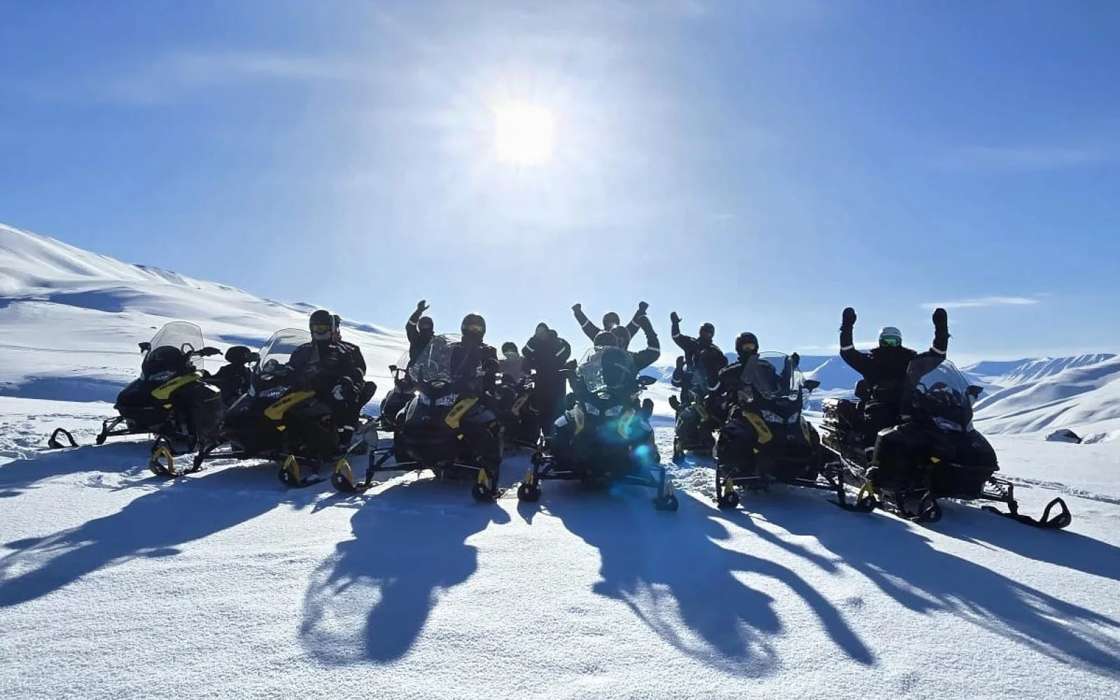 Fortbewegungsmittel Nummer 1 auf Spitzbergen ist das Skidoo, auf unserer (optionalen) Tour lernen Sie die arktische Wildnis kennen
