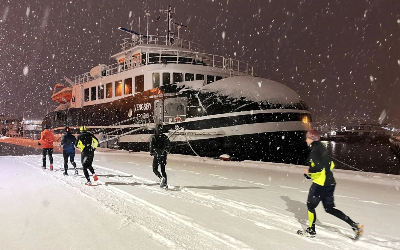 Morgenläufchen durch das tief winterliche Tromsö