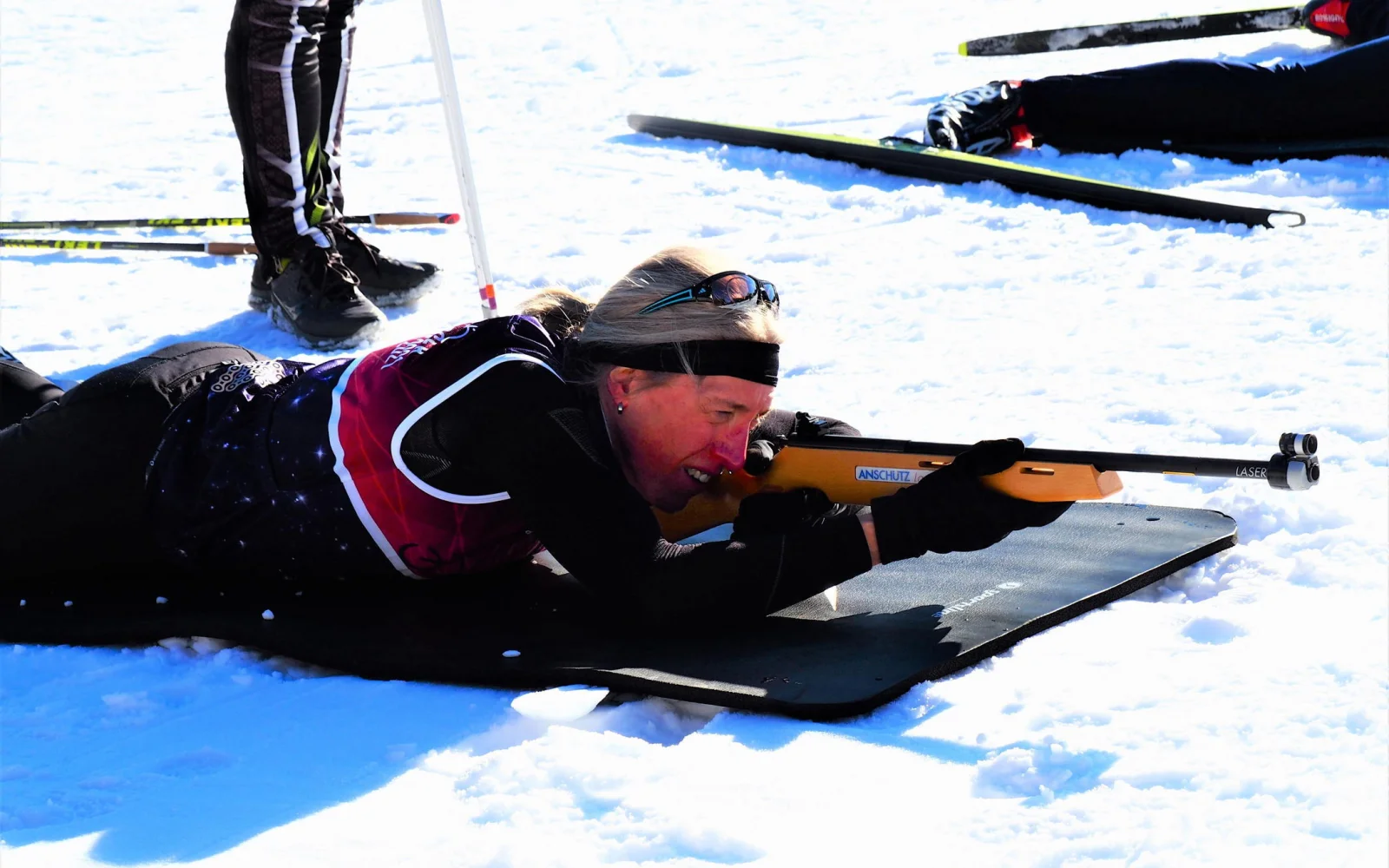 Eines der Highlights ist unser Laserbiathlon