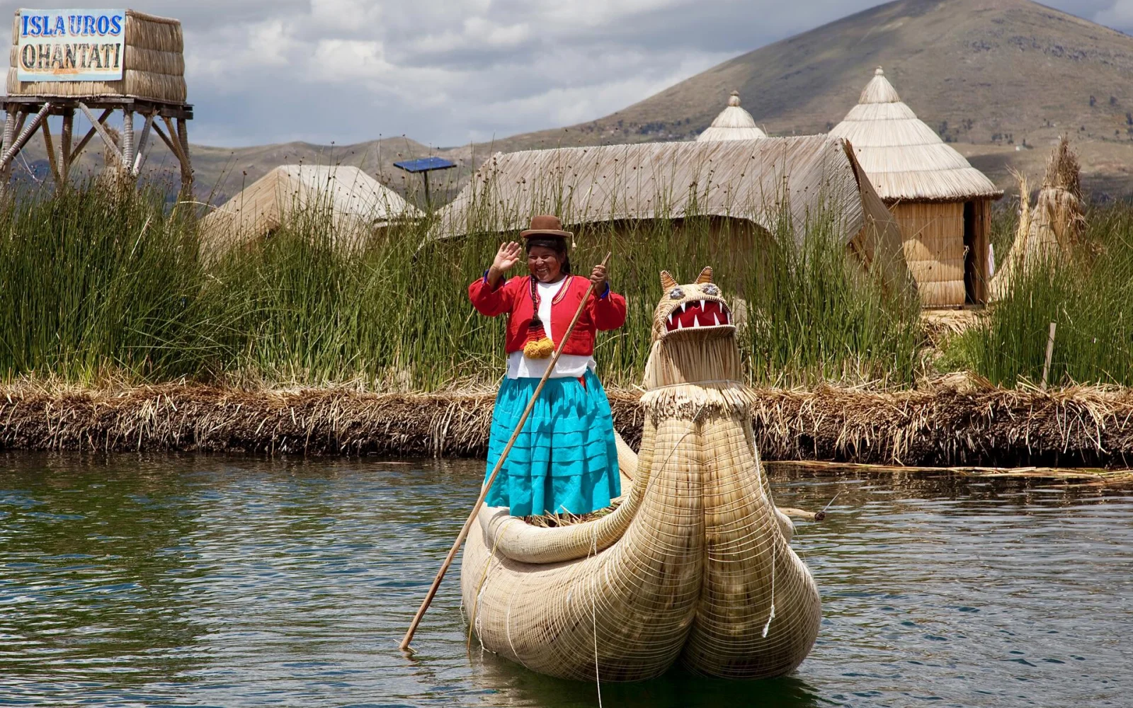 Die schwimmenden Schilfinseln der Uros auf dem Titicacasee