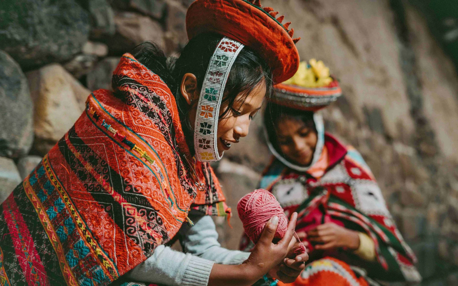 Handwerkskunst auf dem Markt in Pisac