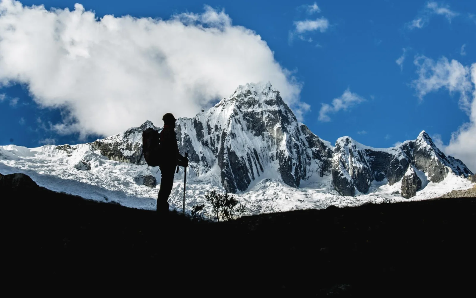 Phantastische Bergpanoramen in Huaraz im Norden von Peru