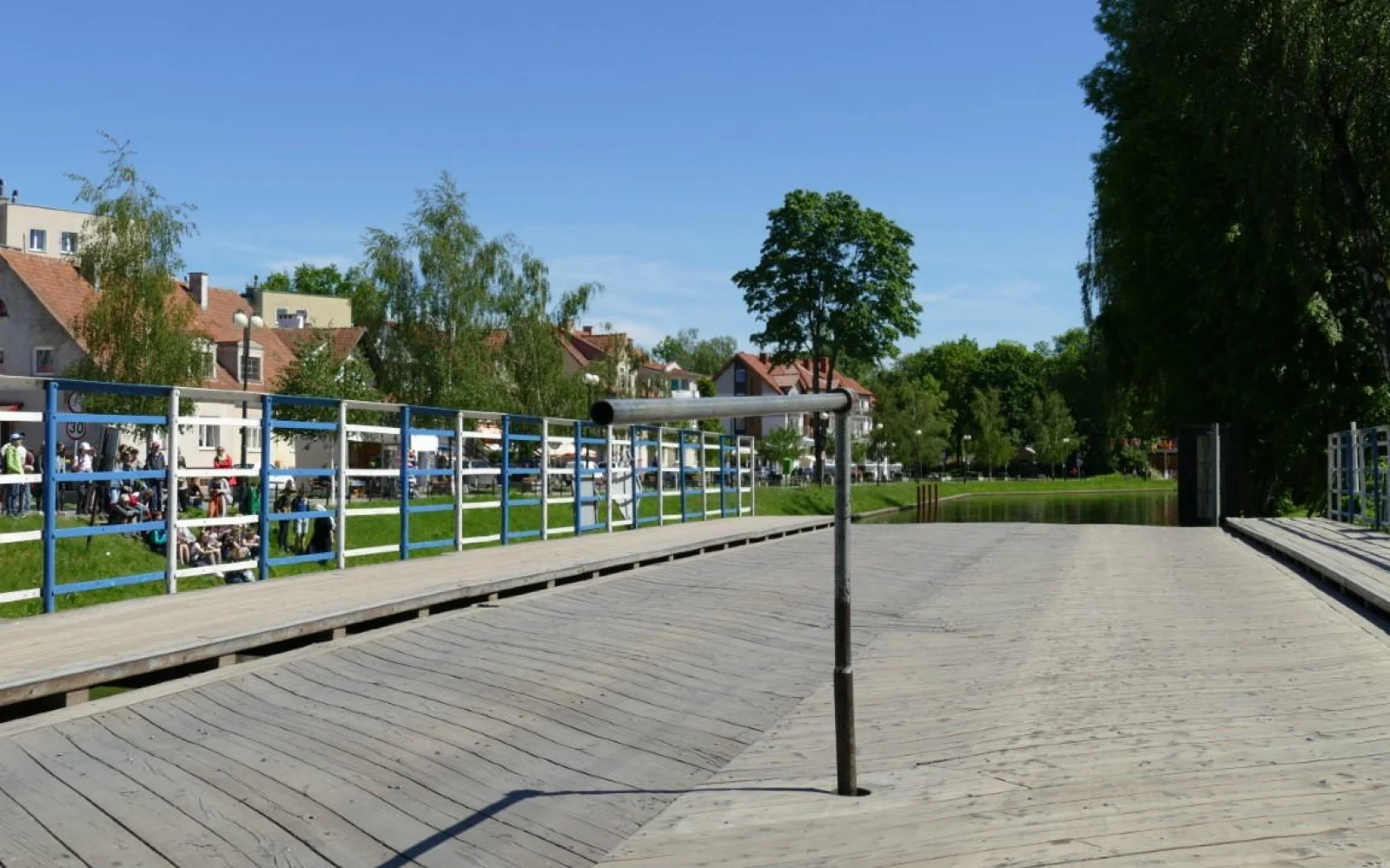 Die Drehbrücke in Lötzen ist noch immer in Betrieb.