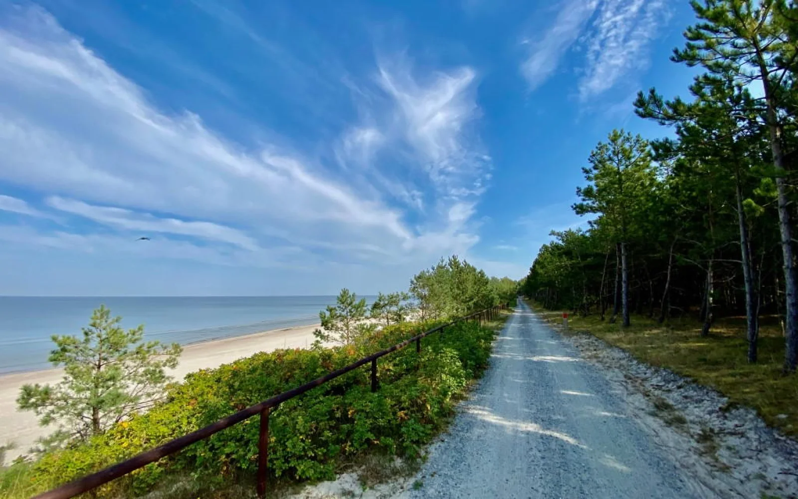 Die Frische Nehrung (2. Tag) bietet herrliche Ausblicke auf die Ostsee