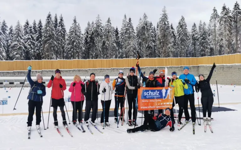 Die schulz'sche Skilanglaufgemeinde mit viel Spaß im Skizentrum Jakuszyce
