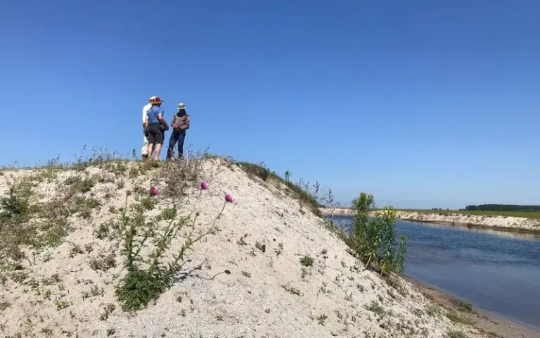 Dammwanderung und halbtägige Paddeltour zur Eingewöhnung