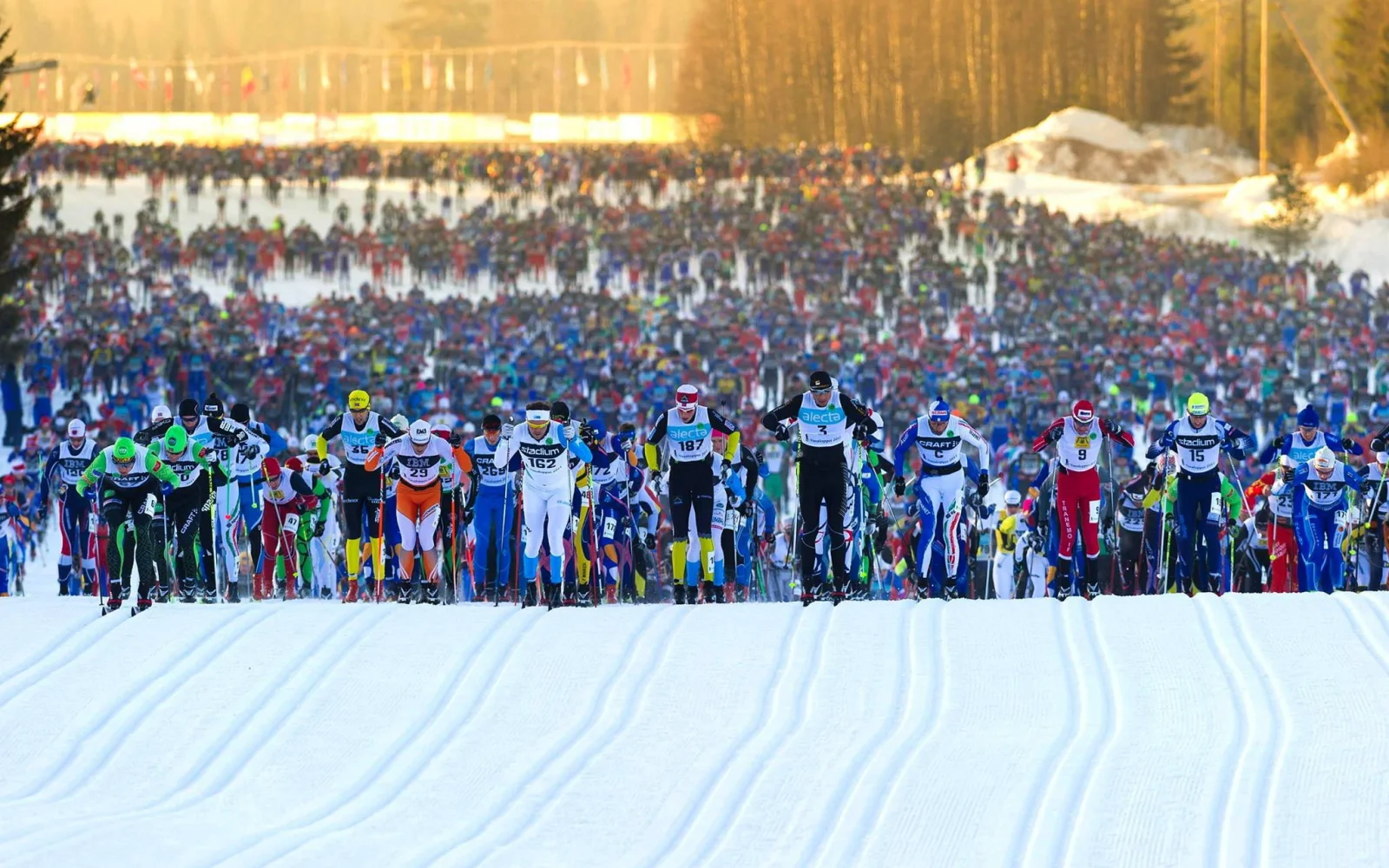 Die legendären 90 Vasaloppet-Kilometer führen von Sälen nach Mora