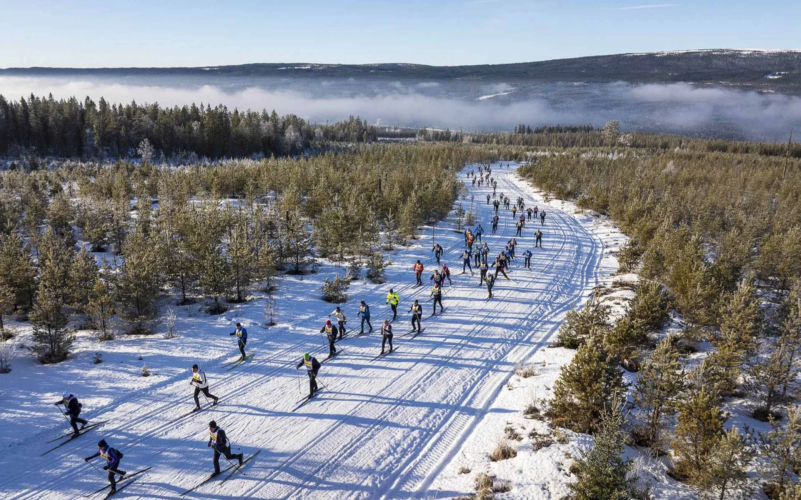 Der Großteil der Strecke verläuft durch die Wälder Dalarnas