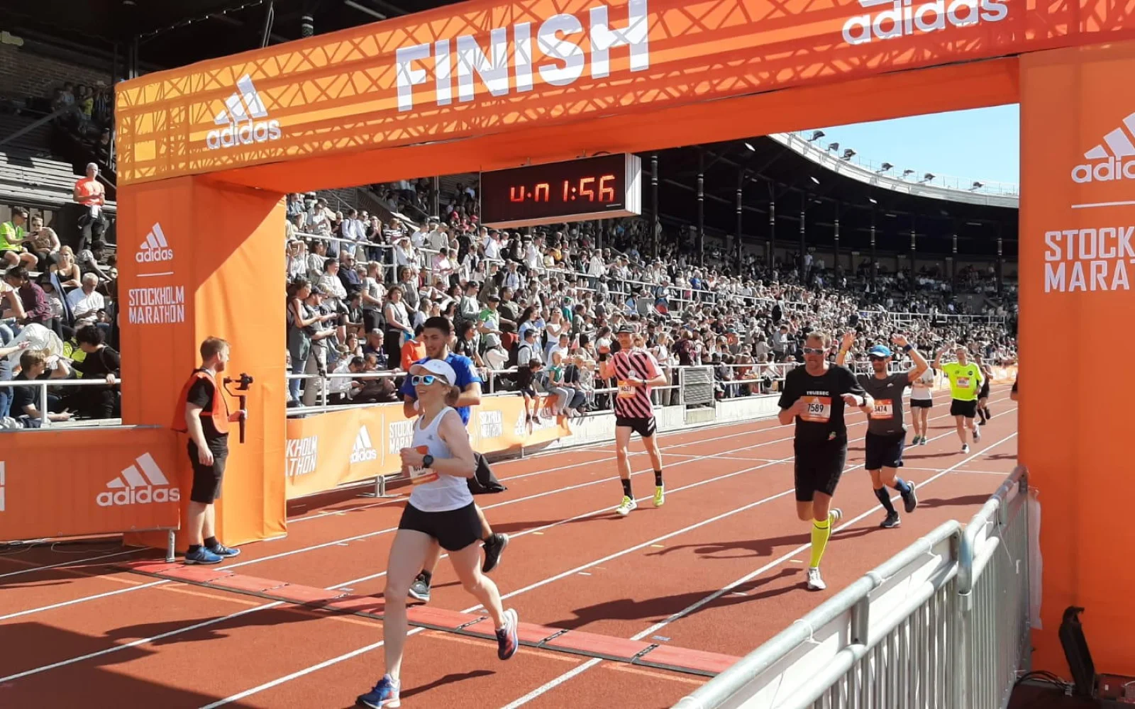 Zieleinlauf im historischen Olympiastadion