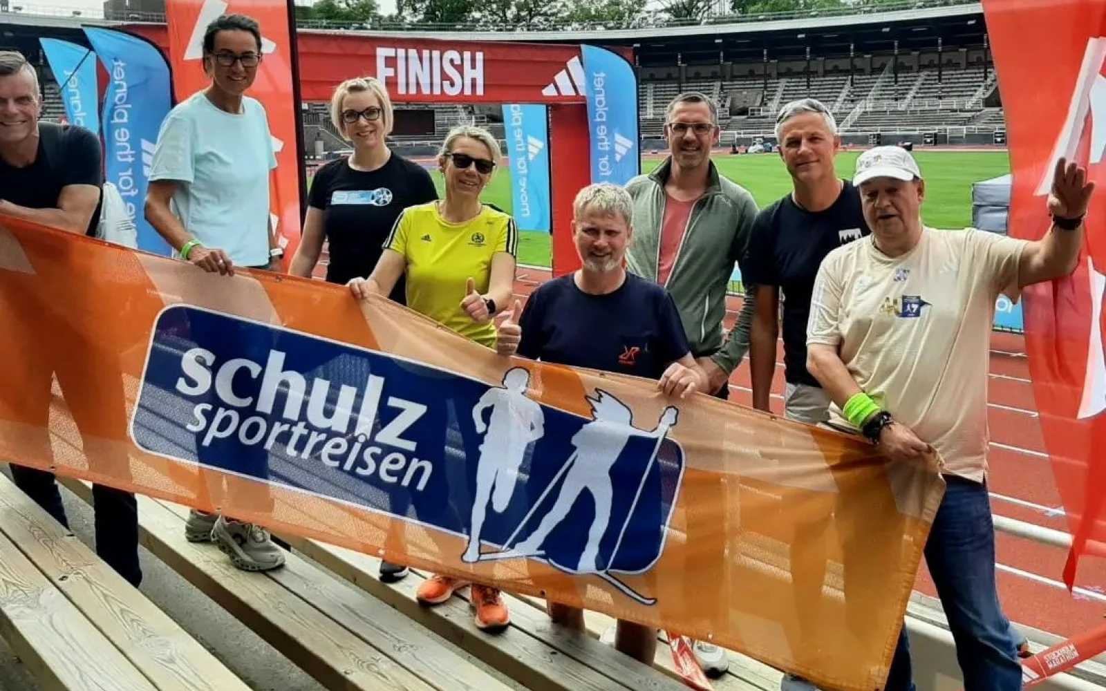 Zieleinlauf im altehrwürdigen Olympiastadion