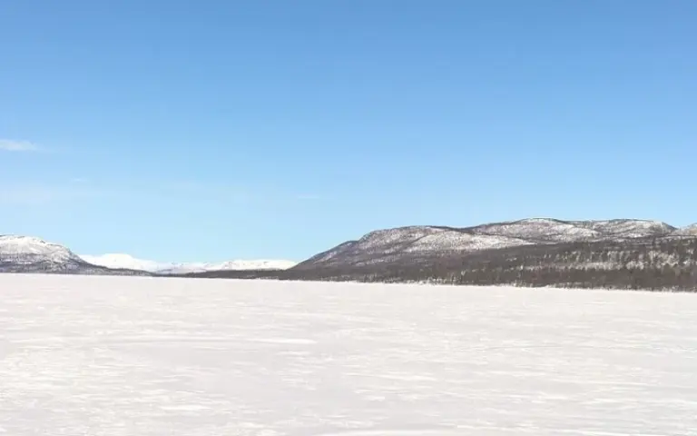 Anreise über Kiruna zur Huskyfarm