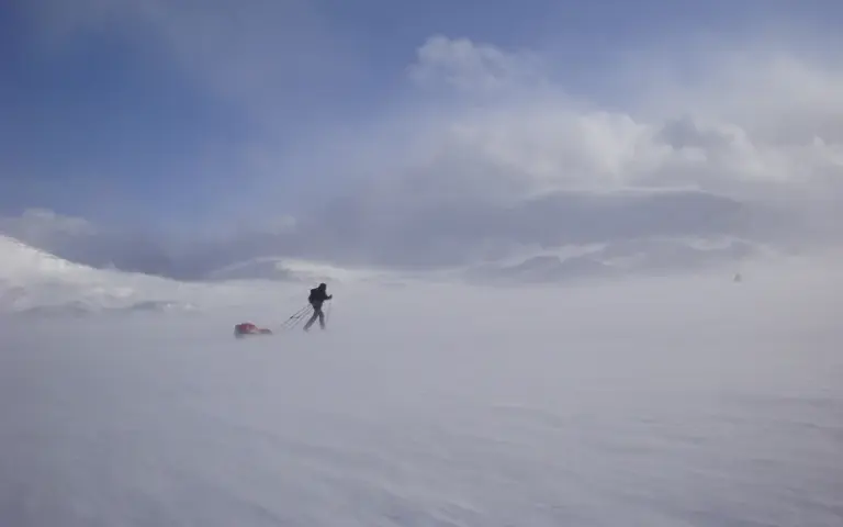 Skitour zur zweiten Hütte