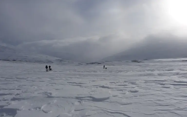 Skitour zur vierten Hütte