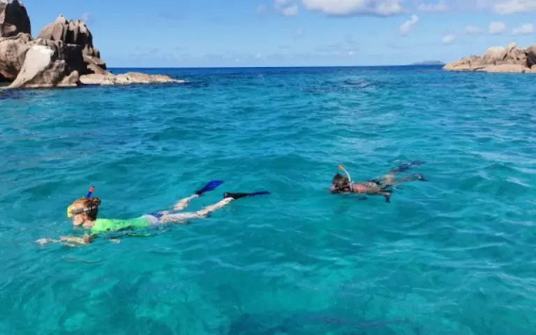 Schnorchelausflug im azurblauen Coco Marine Park
