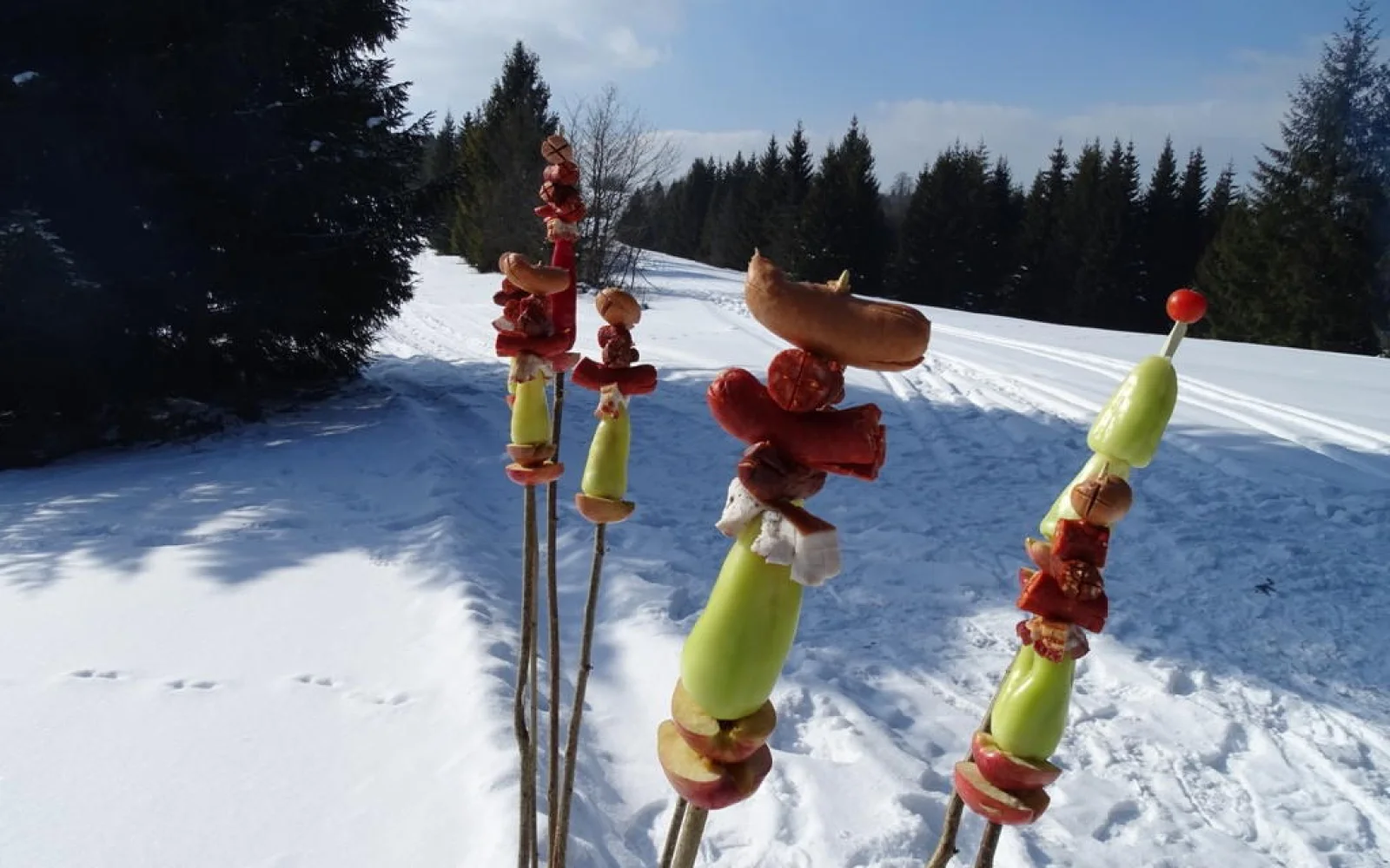 Die Picknicks im Schnee werden Ihnen in ganz besonderer Erinnerung bleiben