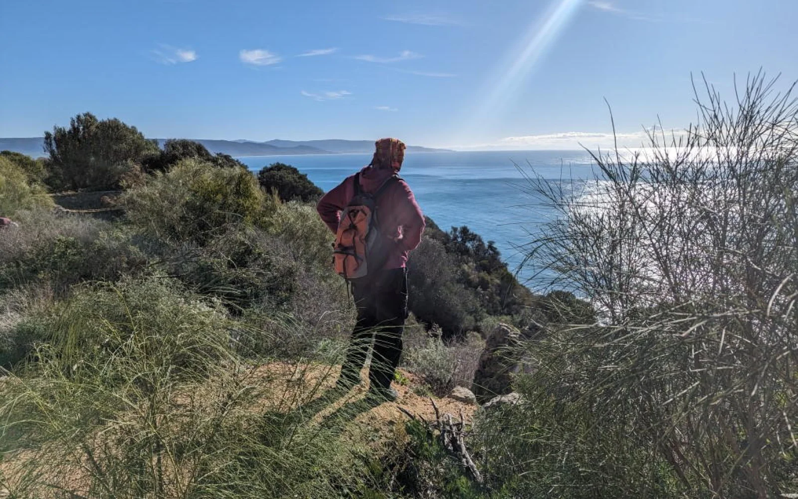 Reiseende am Atlantik - Wanderabschluß mit Blick bis zur Küste Afrikas! 