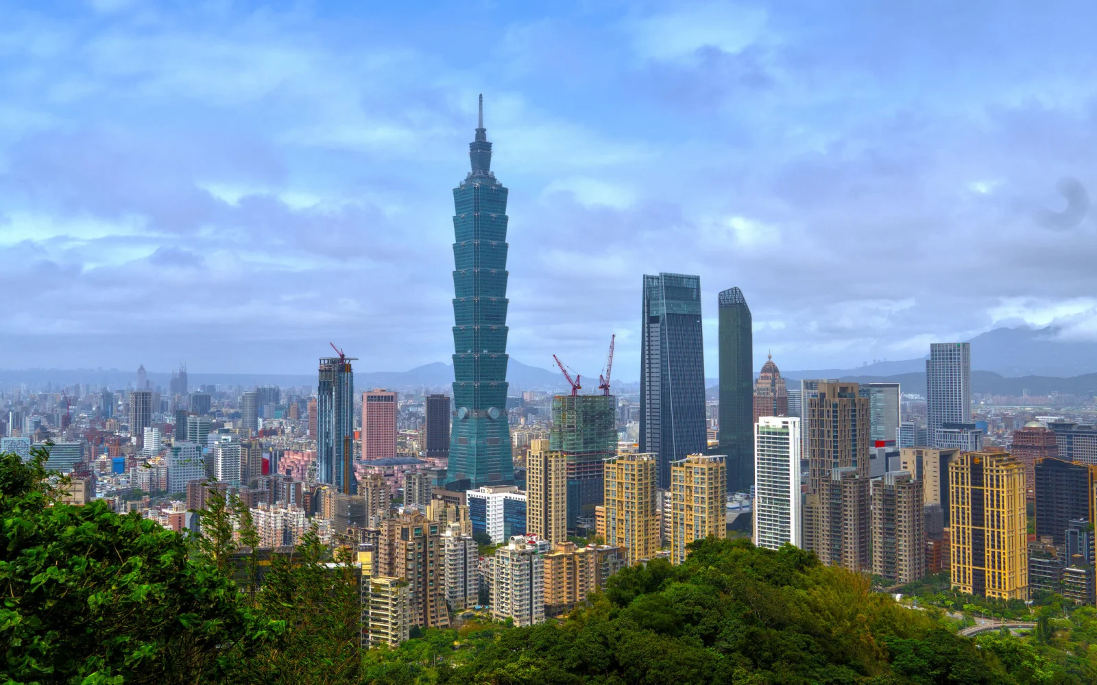 In Taipeh geht es hoch hinauf auf den Taipeh 101 (Foto: M. Wichmann). 