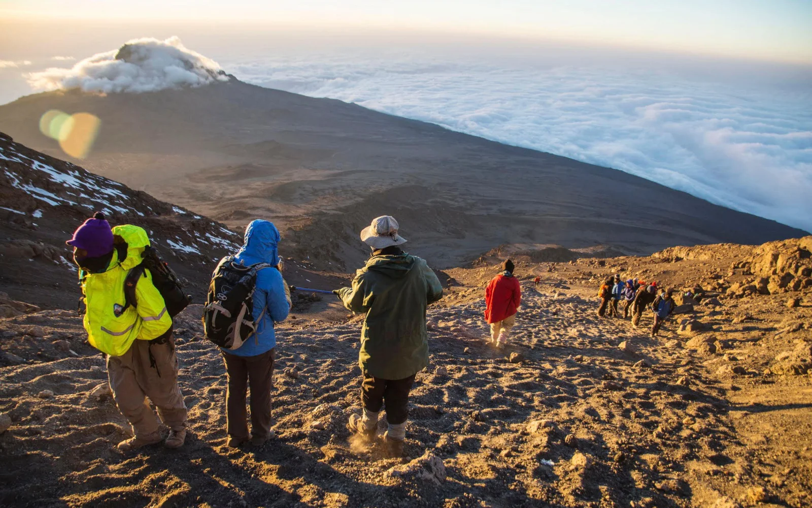 Traumhafte Momente über der Wolkendecke beim Rückweg