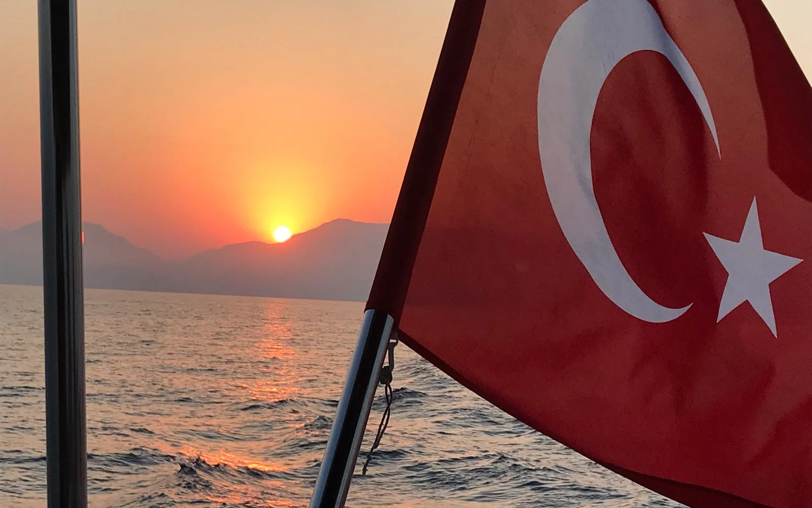 Sonnenuntergang an der Türkischen Riviera